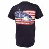 Calcutta Men's American Flag Tuna T-shirt