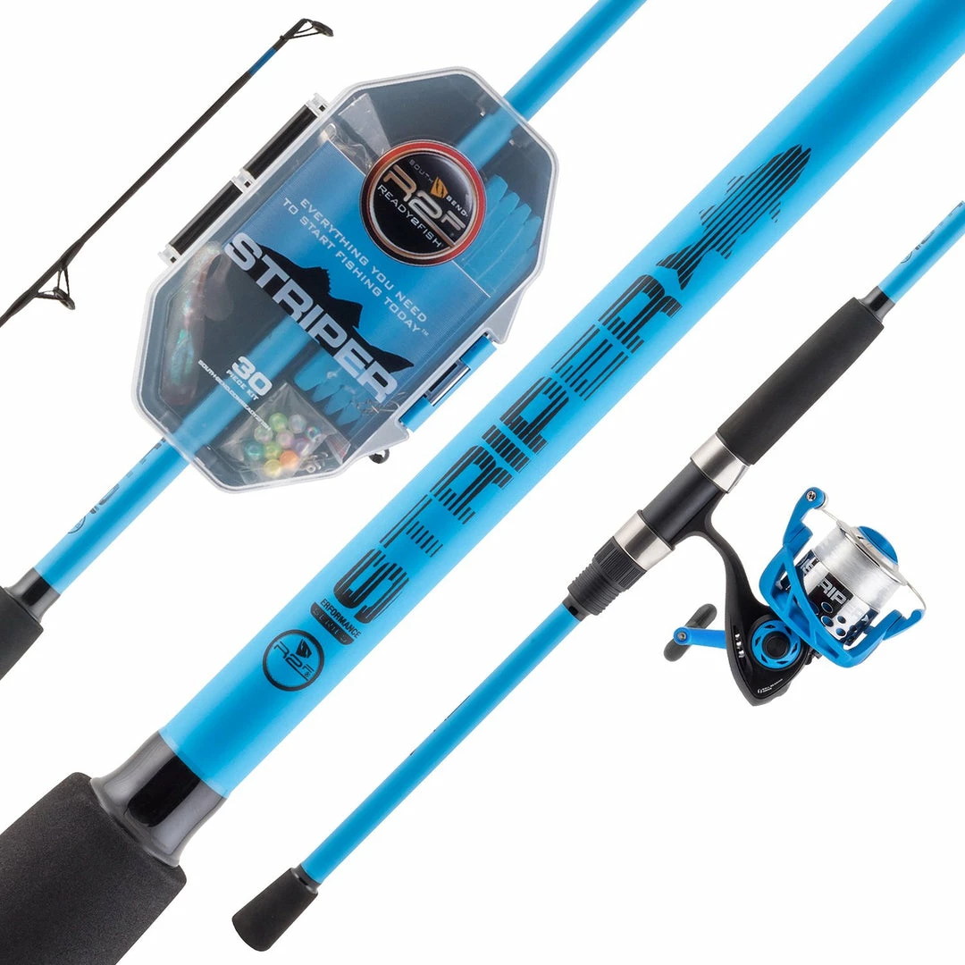 Ready2Fish Fishing Gear Striper Spinning Combo 10 Ready2Fish Fishing Gear Striper Spinning Combo