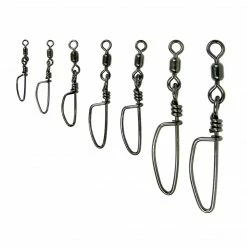 Krok Stainless Steel Snap Swivels Large Pack Fishing Gear